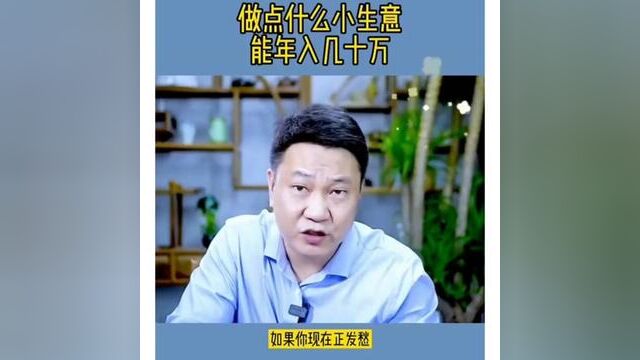 做点什么小生意,能年赚几十万#商业思维 #思维格局