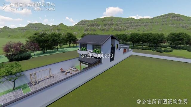 【免费图纸 】土建造价参考31万,面宽8.2m*进深12.5m 二层新中式风格别墅