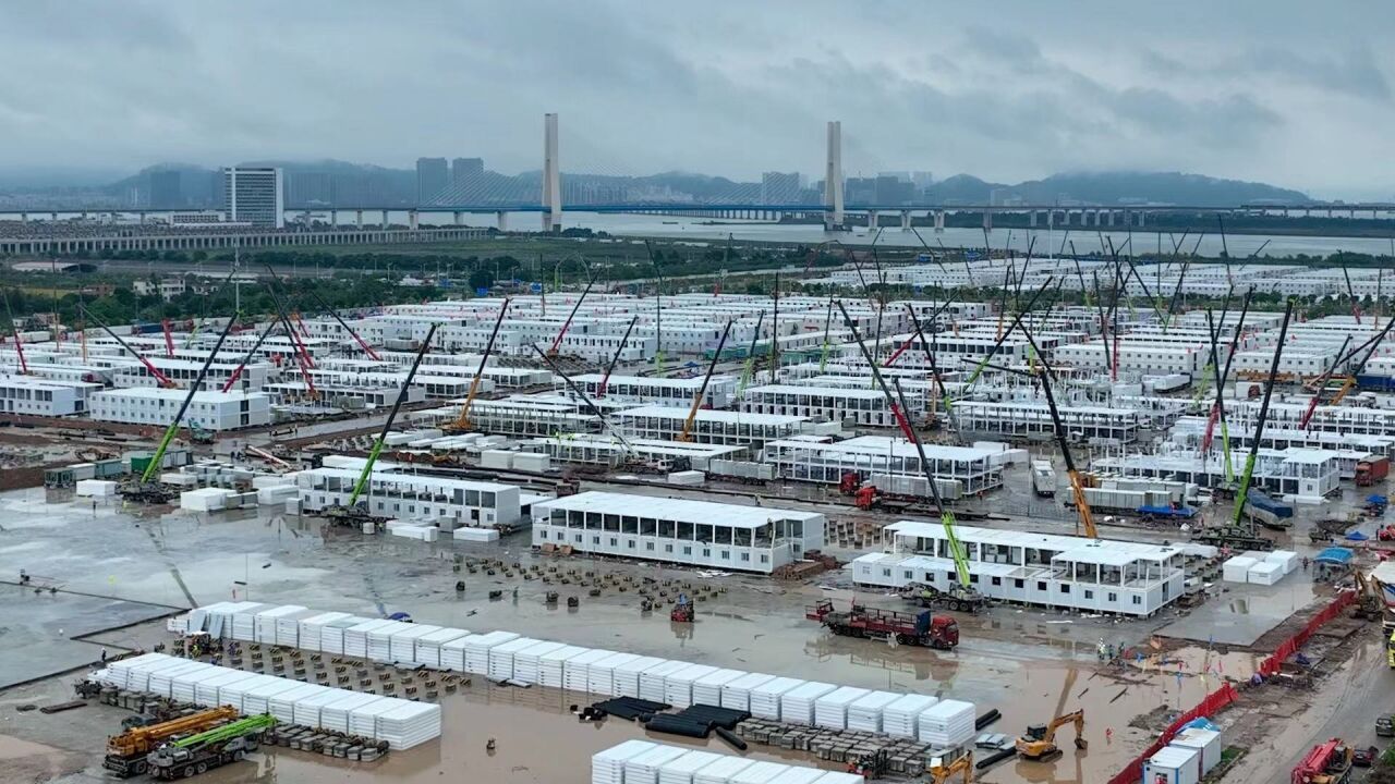 探访广州南沙健康驿站建设现场,今日约1300间房达交付条件