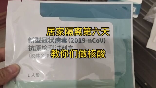 隔离了半个月,没有收入,快过不下去了,教你们自己做核酸