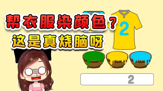 帮衣服染上颜色?这玩意乍一看简单,染起来是真的烧脑呀