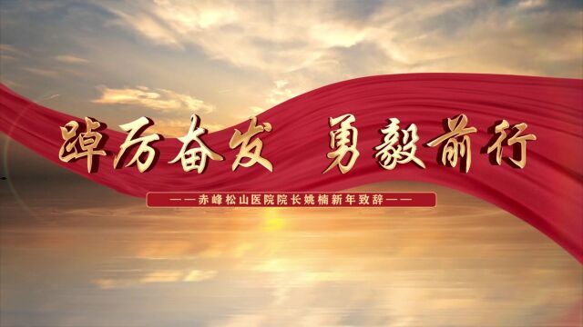 赤峰松山医院《院长姚楠2023新年致辞》