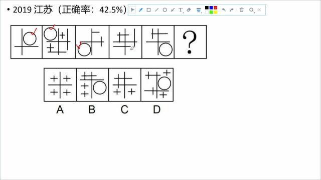 公考 行测 图形推理 来一道经典题总结思路