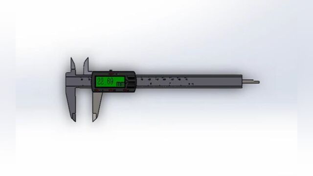 solidworks中数显游标卡尺动画制作