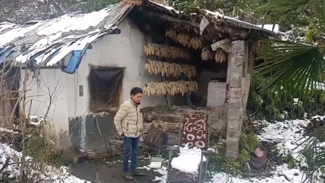 隐居深山八年,又是一个雪飘日,一人围着煤炭火取暖,何时暖我心