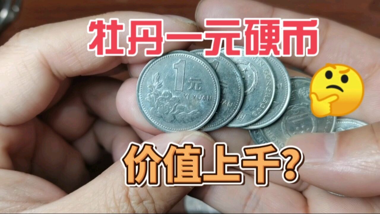 一枚1500,这种少见的牡丹一元硬币,你能找到吗?