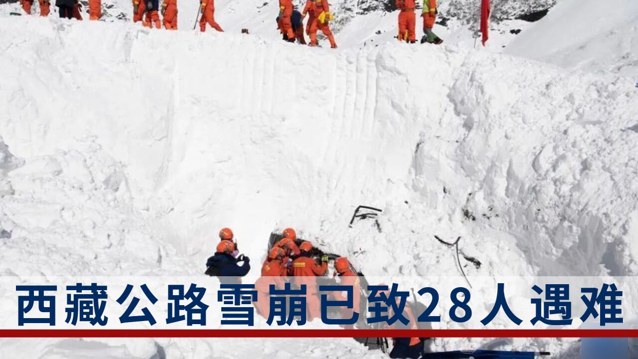 西藏林芝派墨公路雪崩已致28人遇难,现场搜救工作基本结束