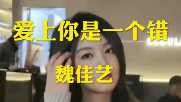 伤感情歌《爱上你是一个错》魏佳艺演唱