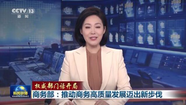 权威部门话开局丨商务部:推动商务高质量发展迈出新步伐