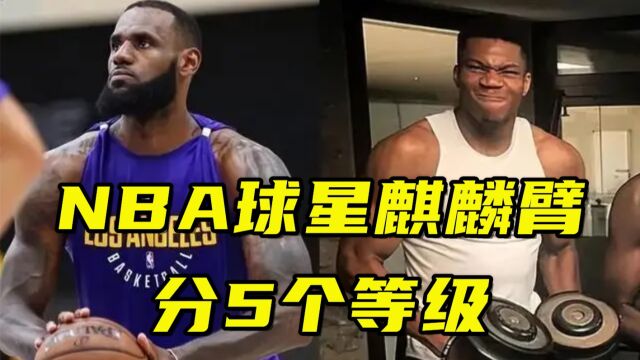 NBA球星麒麟臂分5个等级:莺歌C级,詹姆斯A级,那SSS级有多猛?