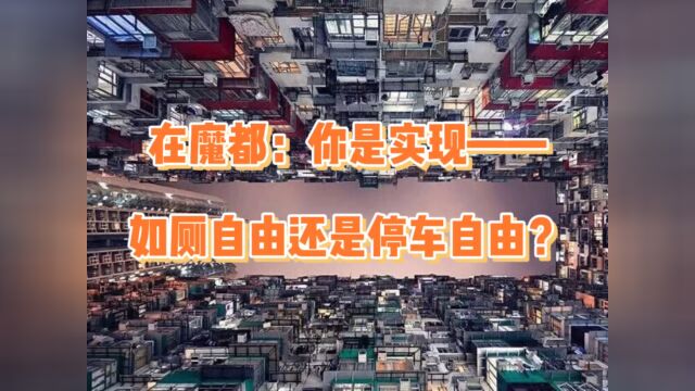 魔都生活九重天:有人抖音自由、人如厕自由、有人生娃自由、有人随心所欲