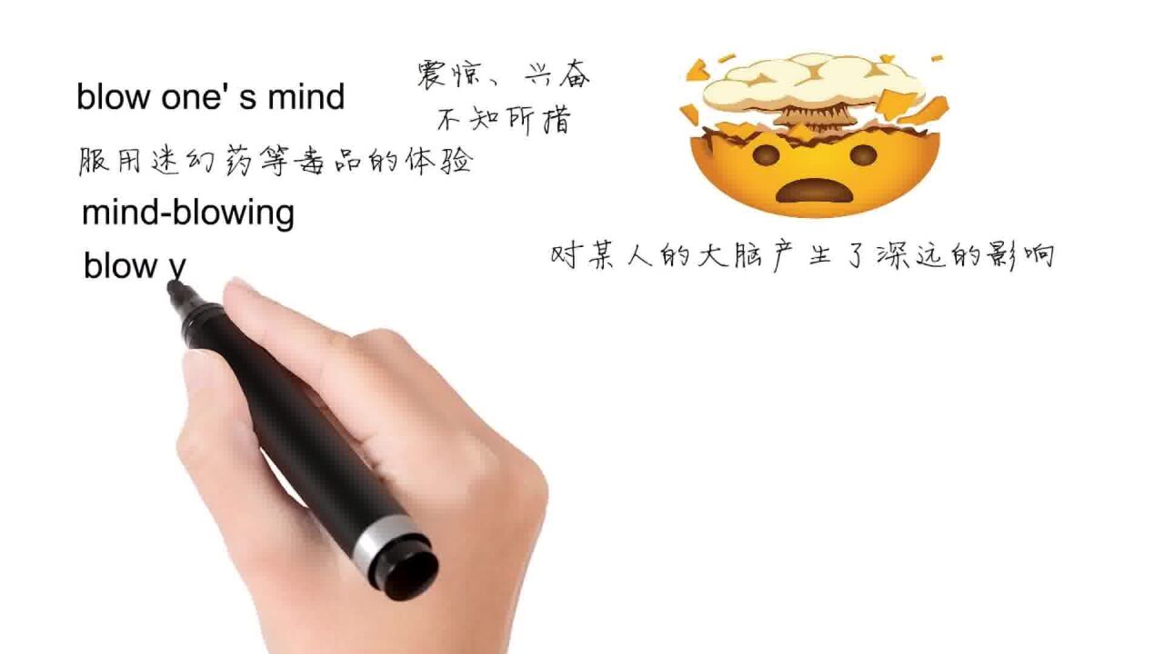 英语思维解密,为什么blow one's mind表示让人大吃一惊,轻松学英语