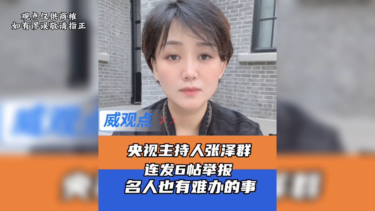 央视主持人张泽群实名举报法院热线以及法官!