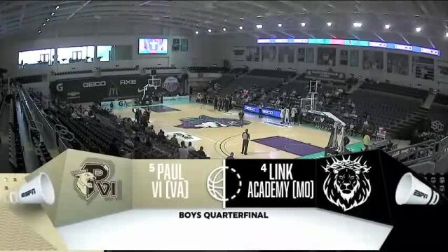 Geico全美高中邀请赛首轮:密苏里州Link Academy vs 弗吉尼亚州Paul VI高中