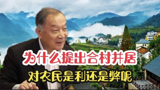 为什么提出合村并居对农民是利还是弊听温铁军教授深入解读