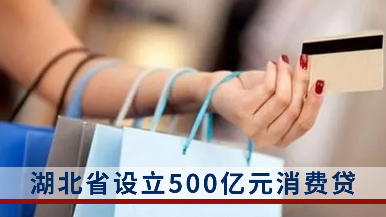 湖北:设立消费贷500亿元,个人贷款财政最高贴息3000元