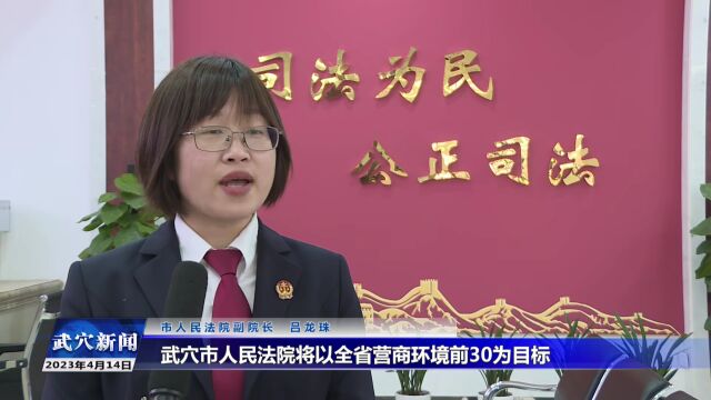 公开承诺|武穴市人民法院:以全省营商环境前30为目标 提供更优的司法服务