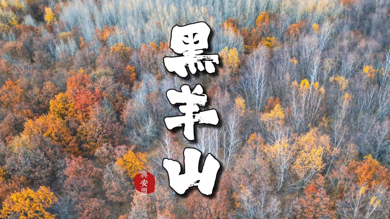 黑羊山:兴安盟宝藏景点,深秋寒露时节,浓墨重彩宛若油画