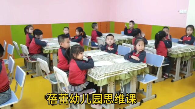 蓓蕾幼儿园幼小衔接班思维课