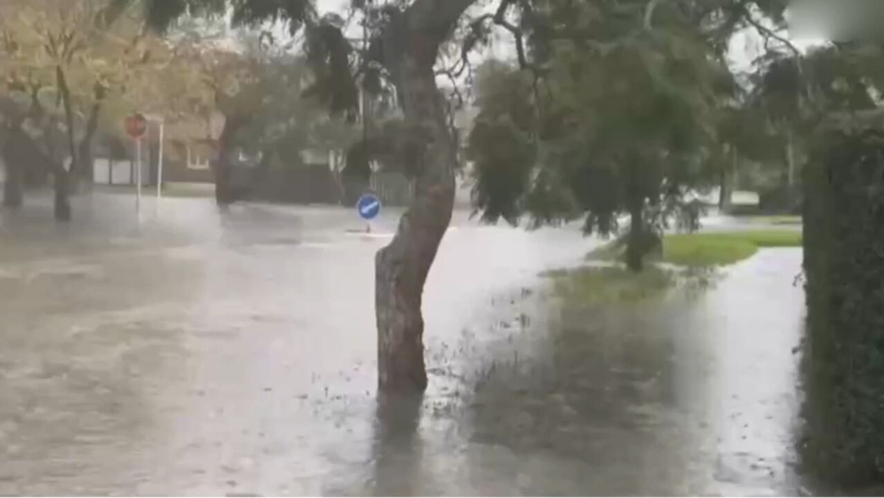 新西兰北岛多地遭遇暴雨,引发洪水等灾害