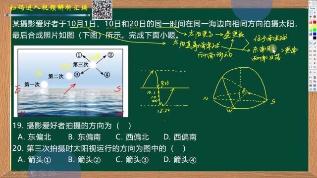 太阳视运动应用(同一时间太阳高度)