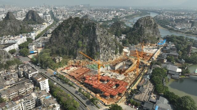 桂林宋城扩建二期工程~东镇路建设全面展开