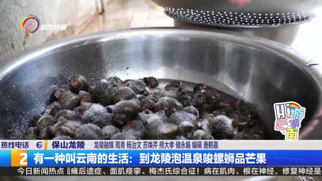 有一种叫云南的生活:到龙陵泡温泉唆螺蛳品芒果