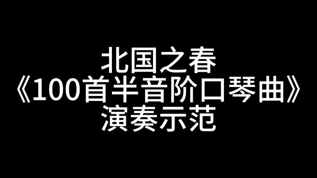 口琴演奏《北国之春》