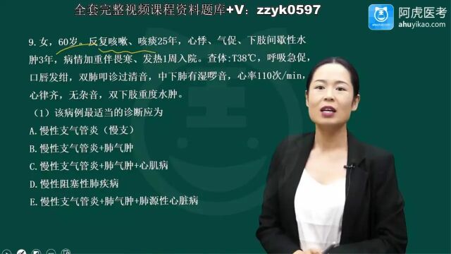 2023年阿虎医考临床执业医师及助理医师考试考点笔试完整课程 呼吸系统