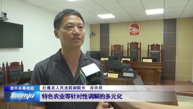 【提升办事效能】巨鹿县人民法院:高效调解涉企纠纷 优化营商环境