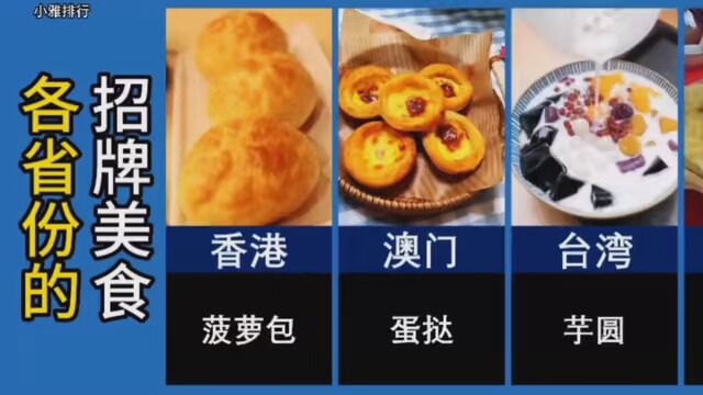 各省份的招牌美食,你吃过几个?