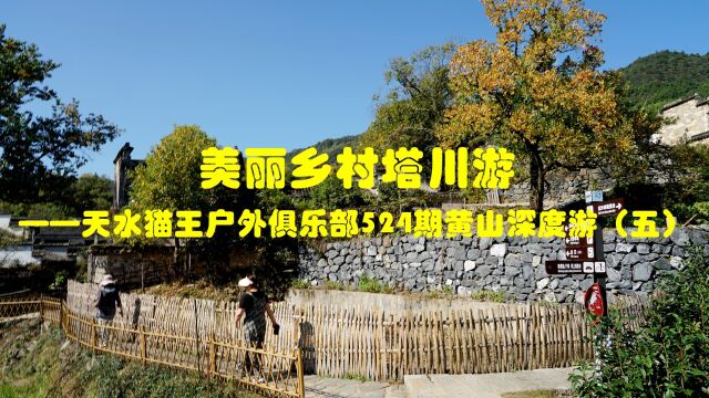 【现子湾视频】美丽乡村塔川游——天水猫王户外俱乐部524期黄山深度游(五)