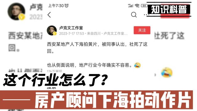 房地产置业顾问下海拍动作片,这个行业到底怎么了?