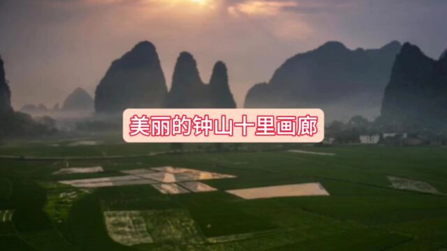 美丽的钟山十里画廊