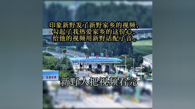 在新野的老乡们,在外地的老乡们,这是拍了一个家乡的视频,很多人都在说里面的配音用新野话会更亲切,我就把它配了音