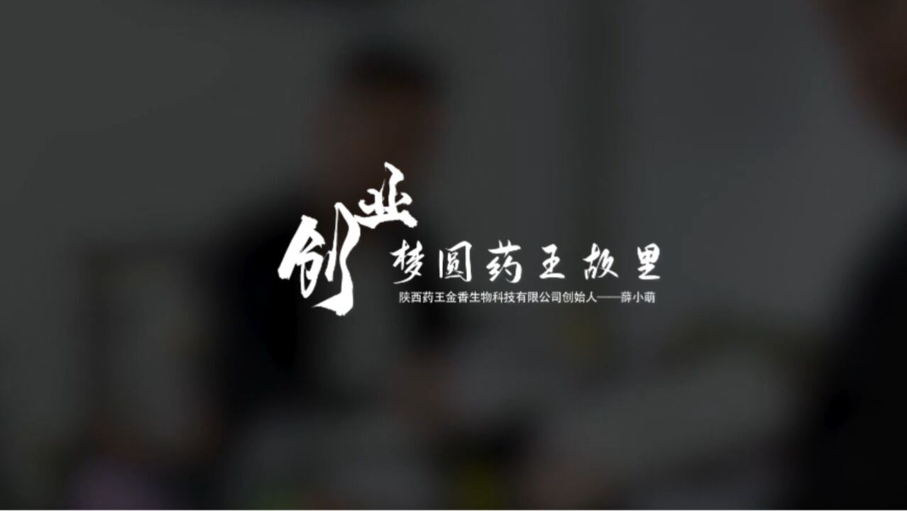 《创业梦圆药王故里——薛小萌》