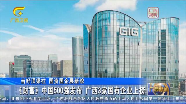 《财富》中国500强发布 广西3家国有企业上榜