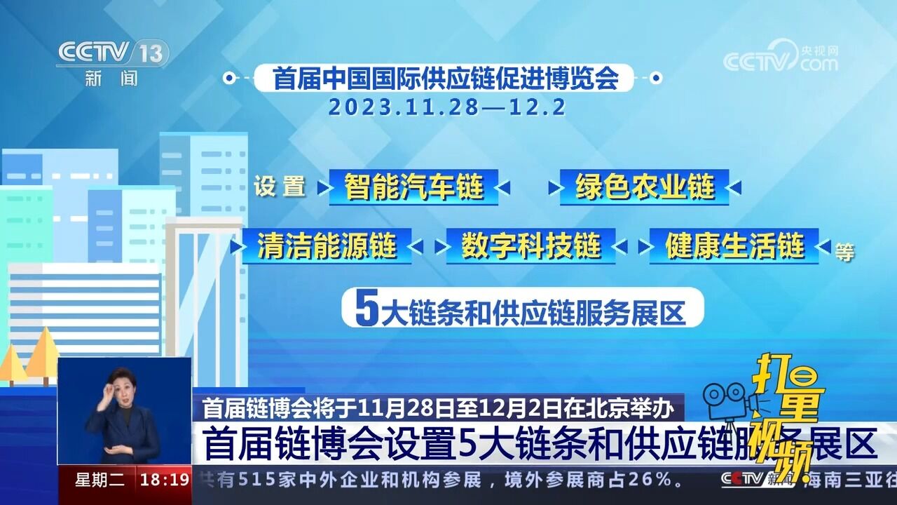 首届链博会将在北京举办,设置5大链条和供应链服务展区