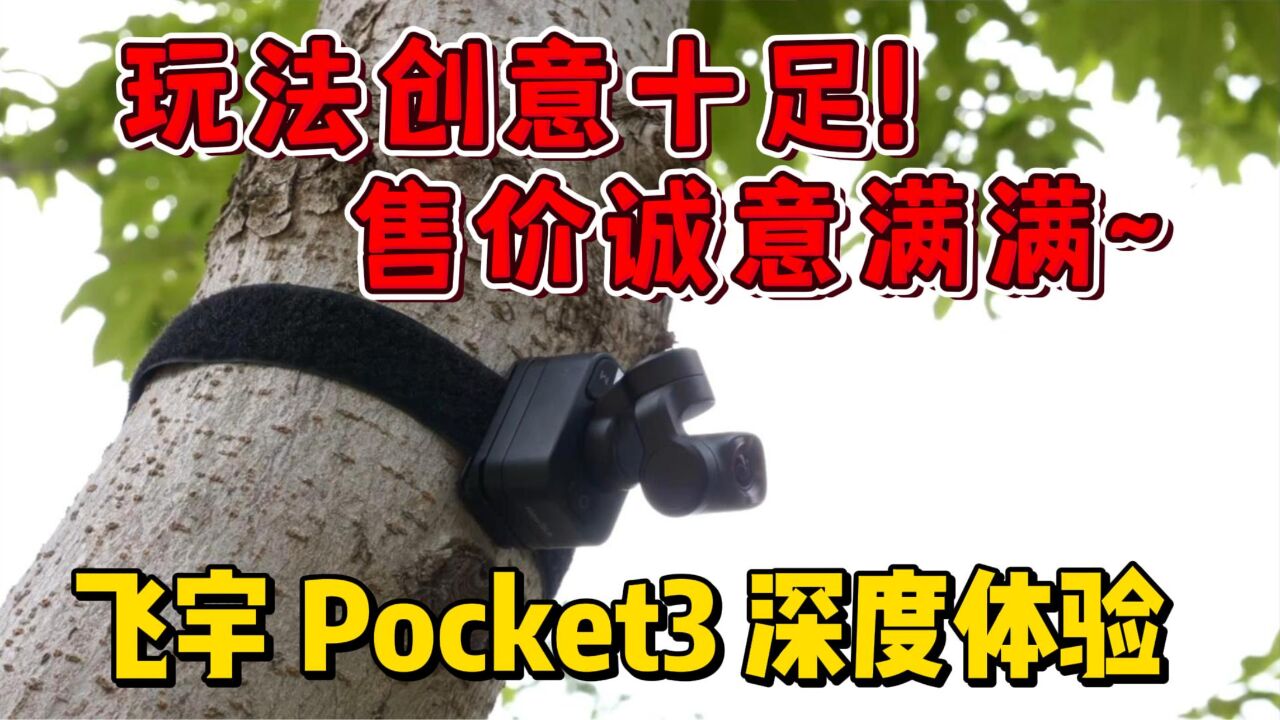 玩法创意十足!售价诚意满满~飞宇Pocket3手持稳定相机深度体验