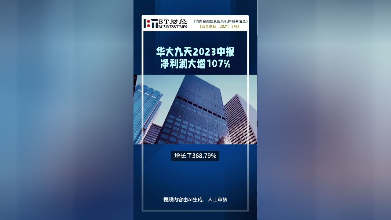 华大九天2023中报:净利润大增超百分之百,现金流量净额小幅下滑【BT财报快闪】