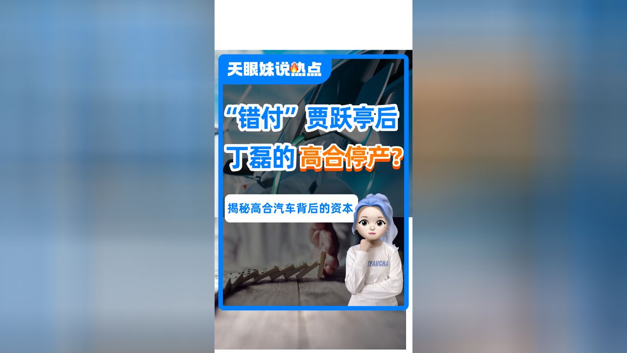 “错付”贾跃亭后,丁磊的高合汽车停产?