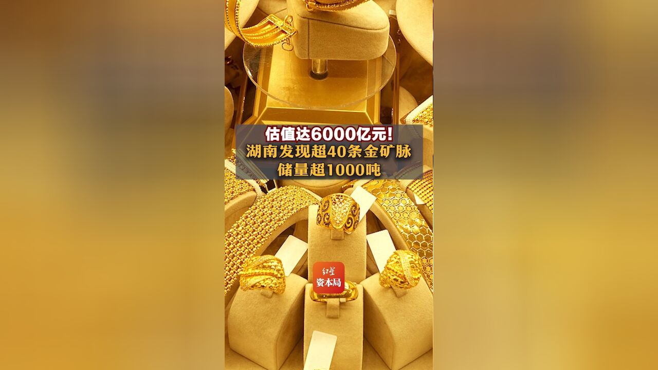 估值达6000亿元!湖南发现超40条金矿脉,储量超1000吨