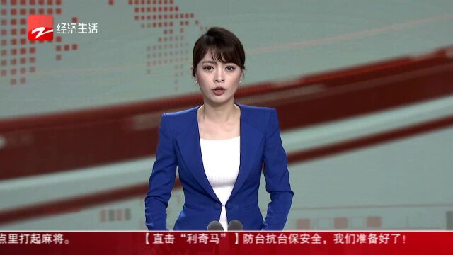 “利奇马”正面袭击温岭 商店关门百姓提前购买物资