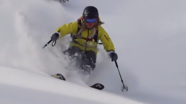 这大概就是我理想的周末生活吧! 滑雪大神在高山上像风一样