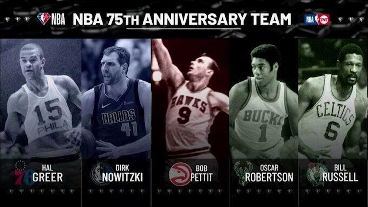 20日NBA日报 NBA官方公布75大球星首批25人 詹眉合砍67分湖人不敌勇士