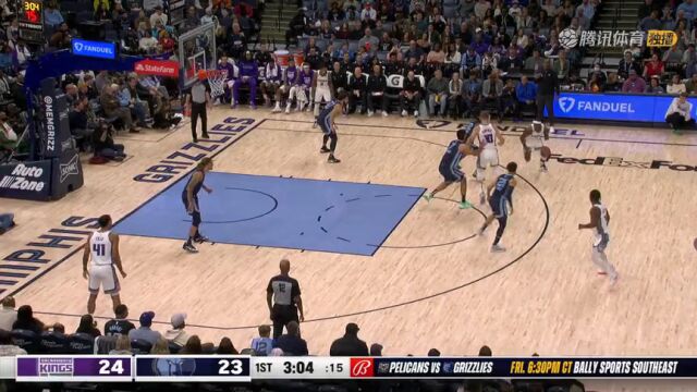 国王vs灰熊精华回放 莫兰特空砍34+7+6福克斯32+8+6率队连胜
