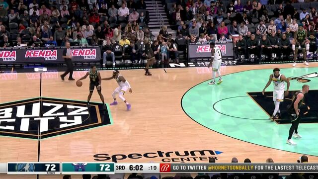  NBA常规赛：森林狼vs黄蜂第3节中文解说回放