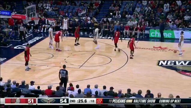 NBA常规赛：开拓者vs鹈鹕中文解说全场回放