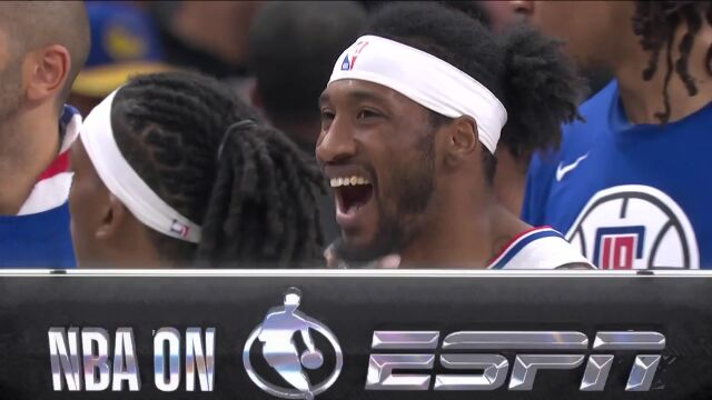 NBA常规赛：快船vs勇士第4节原声解说回放