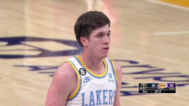 NBA常规赛：掘金vs湖人 第3节中文解说回放